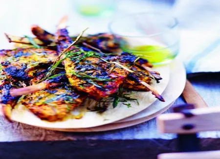 Côtelettes d'agneau au curcuma
