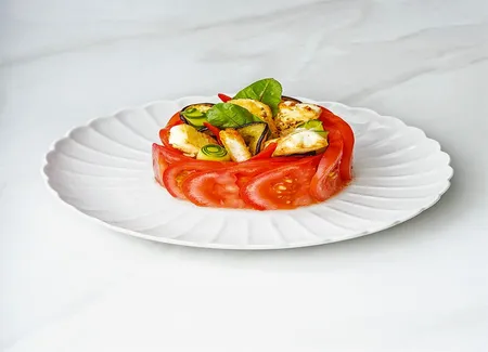Couronne de tomates et fingers de feta