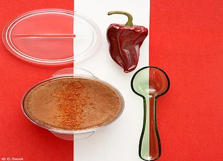 Crème au chocolat pimentée