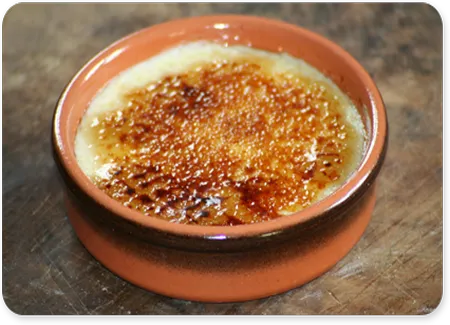 Crème brûlée à la vanille