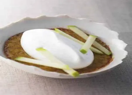 Crème brûlée de foie gras et pomme