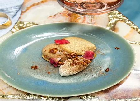 Crème butterscotch, biscuits épices chaï