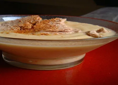 Crème de choux fleur aux copeaux de foie gras