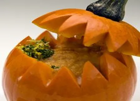 Crème de citrouille en citrouille