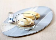 Crème de mascarpone, crumble d'amandes et sirop de café