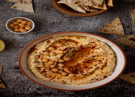 Crème de pois chiches au zaatar