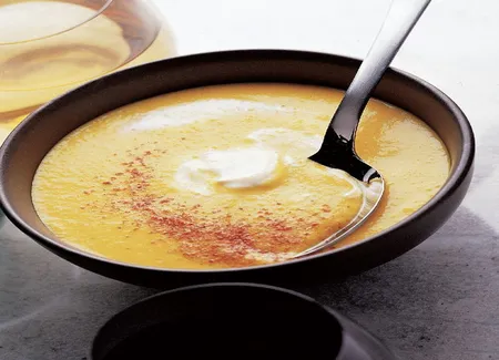 Crème de poivron jaune au piment d'espelette