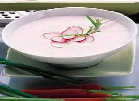 Crème de radis rose à la mascarpone