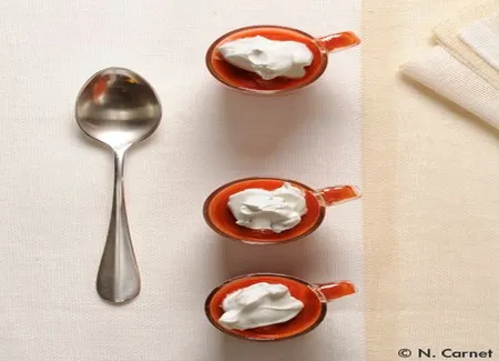 Crème de tomate acidulée