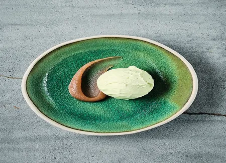 Crème glacée avocat-vanille, crème de marrons