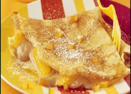Crêpes aux marrons et à l'orange