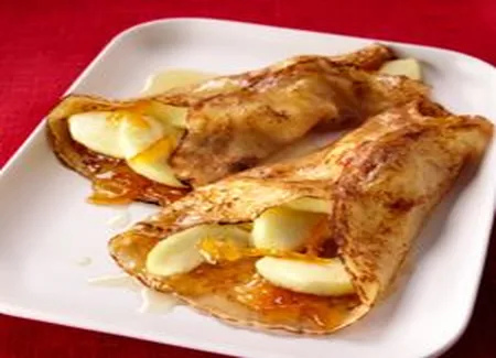 Crêpes aux pommes caramélisées au sel de guérande