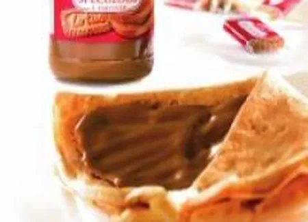 Crêpes aux pommes caramélisées et speculoos à tartiner