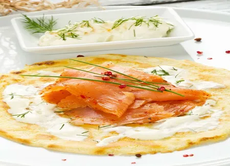 Crêpes de saumon fumé