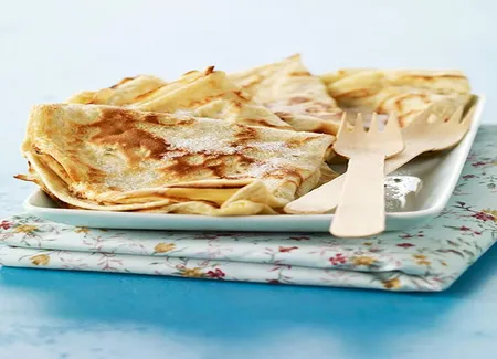 Crêpes farcies aux champignons de paris