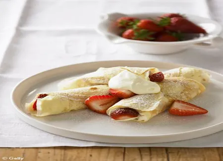 Crêpes vanillées à la ricotta et banane
