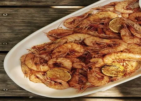 Crevettes à l'aïoli et au citron grillé