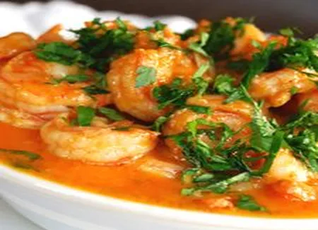 Crevettes grillés au pied de vent
