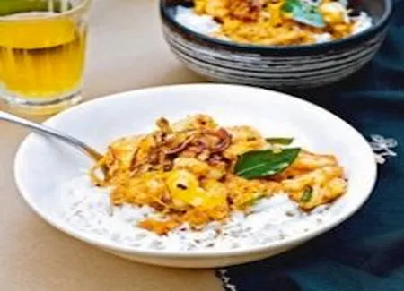Crevettes malabares au curry