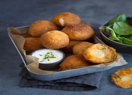 Croquettes de patate douce à la raclette