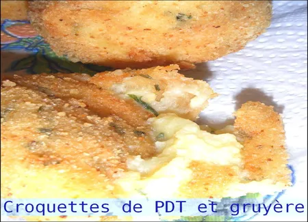 Croquettes de pomme de terre et gruyère