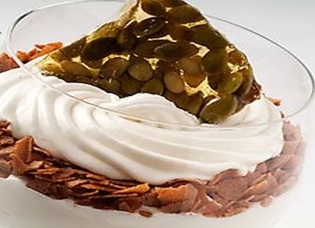 Croustillant au chocolat blanc