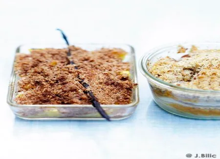 Crumble ananas vanille