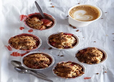 Crumble fraise-rhubarbe sans gluten