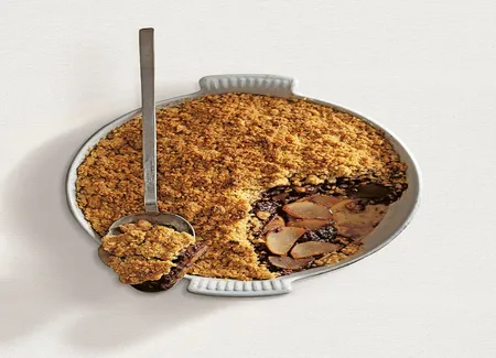 Crumble poire-chocolat