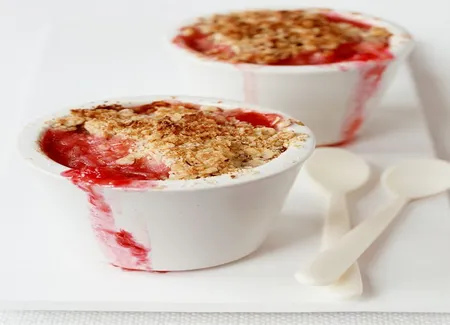 Crumble pomme framboise thermomix