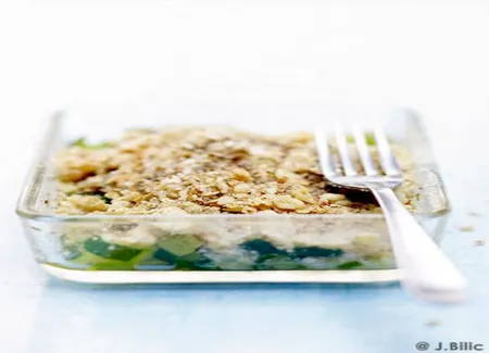 Crumble poulet courgettes