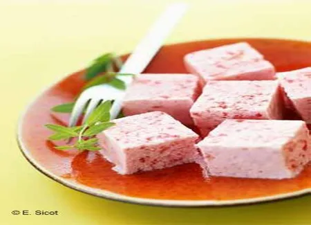 Cubes à la fraise de mémé forte