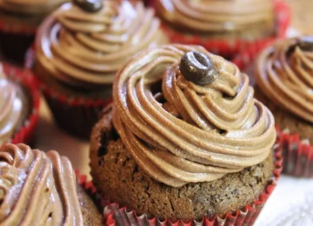 Cupcake cappuccino, glaçage mascarpone