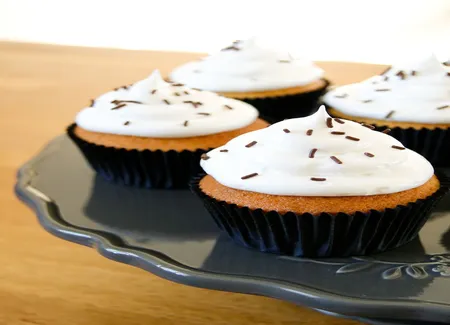 Cupcake vanille, meringue italienne