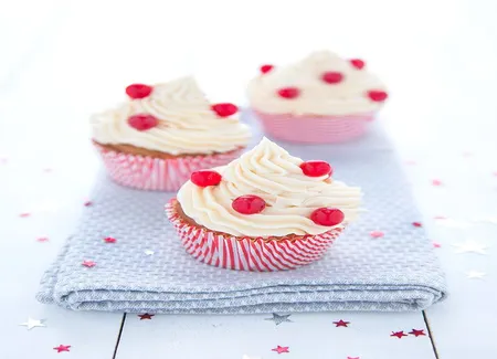 Cupcakes de noël végétariens