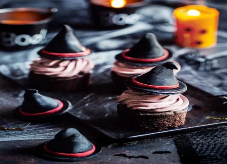 Cupcakes sorcières au chocolat