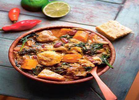 Curry caribéen de banane plantain