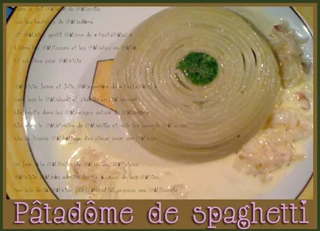 Dôme de spaghetti aux épinards