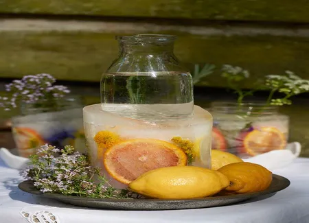 Eau détox pamplemousse lavande