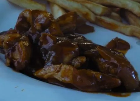 Emincé de poulet au coca cola