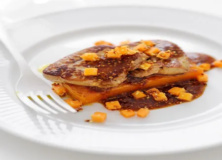 Escalopes de foie gras, potiron confit de tabata bonardi