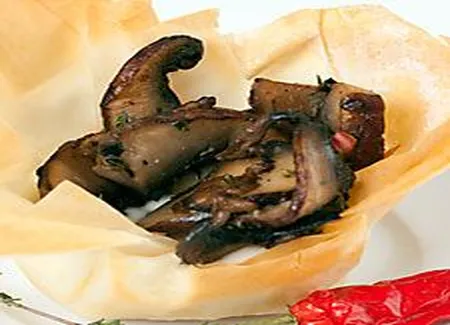 Feuilleté de champignons