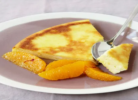 Fiadone, oranges au safran
