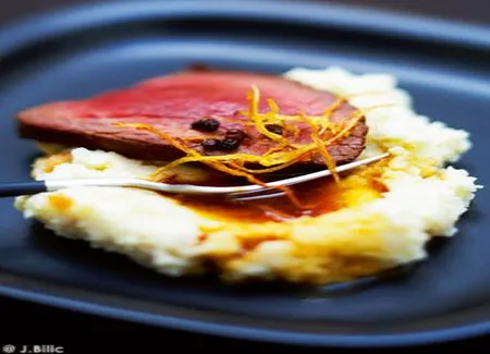 Filet de boeuf et purée au beurre de gingembre