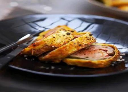 Filet de boeuf feuilleté et rattes dorées