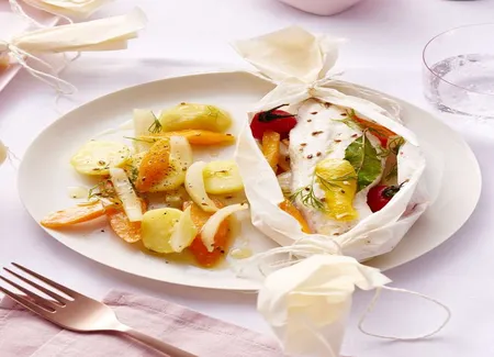 Filet de cabillaud en papillote