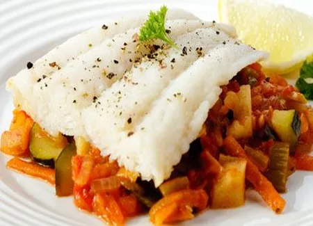 Filet de sole sur ratatouille