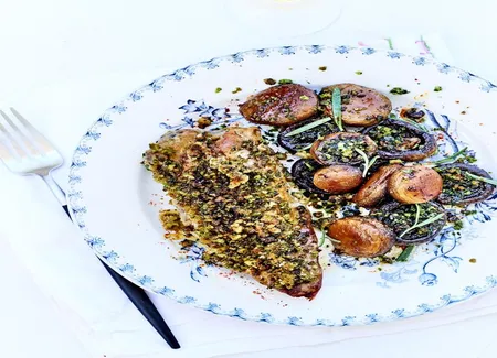 Filet mignon de porc en croûte d'herbes