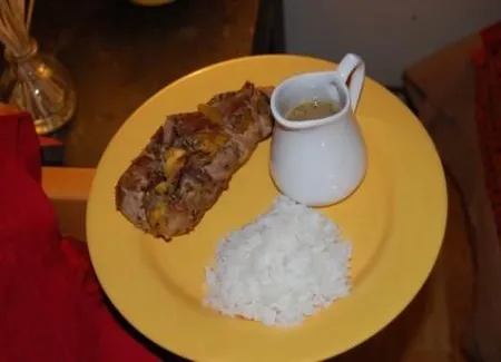 Filet mignon farci à la mangue