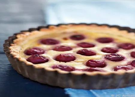 Flan pâtissier aux cerises